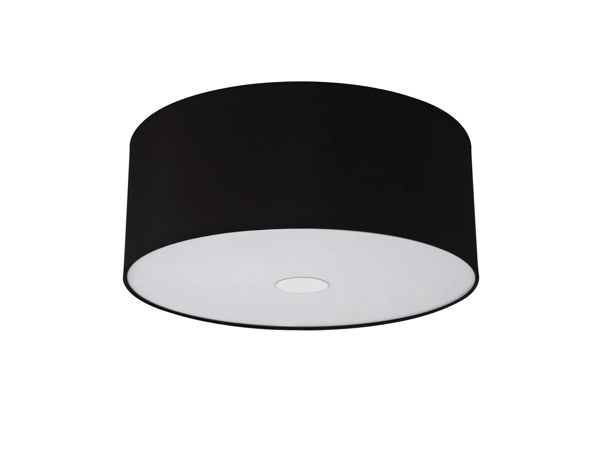 Baymont 50cm, Flush 3 Light Polished Chrome, Midnight Black/Green Olive, Frosted Diffuser DK0363  Deco Baymont CH BL/GR